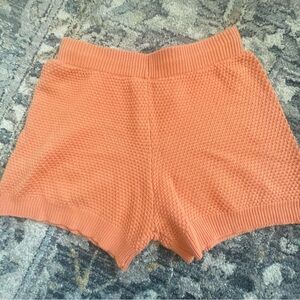 Sincerely Jules Orange sweater knit shorts size L